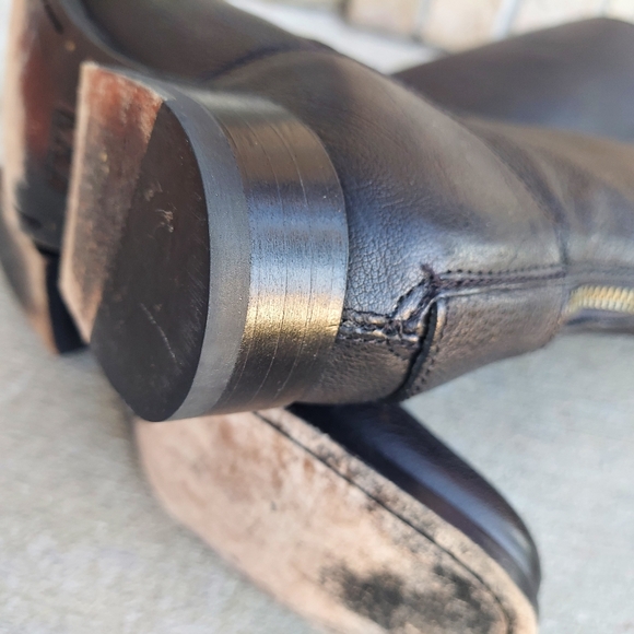 Frye Melissa Black Leather Boots Women's Size 8.5 - Picture 7 of 8